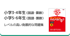 「ハイレベルワーク プラス」小学3･4年生（国語・算数） 小学5･6年生（国語・算数） レベルの高い発展的な問題集